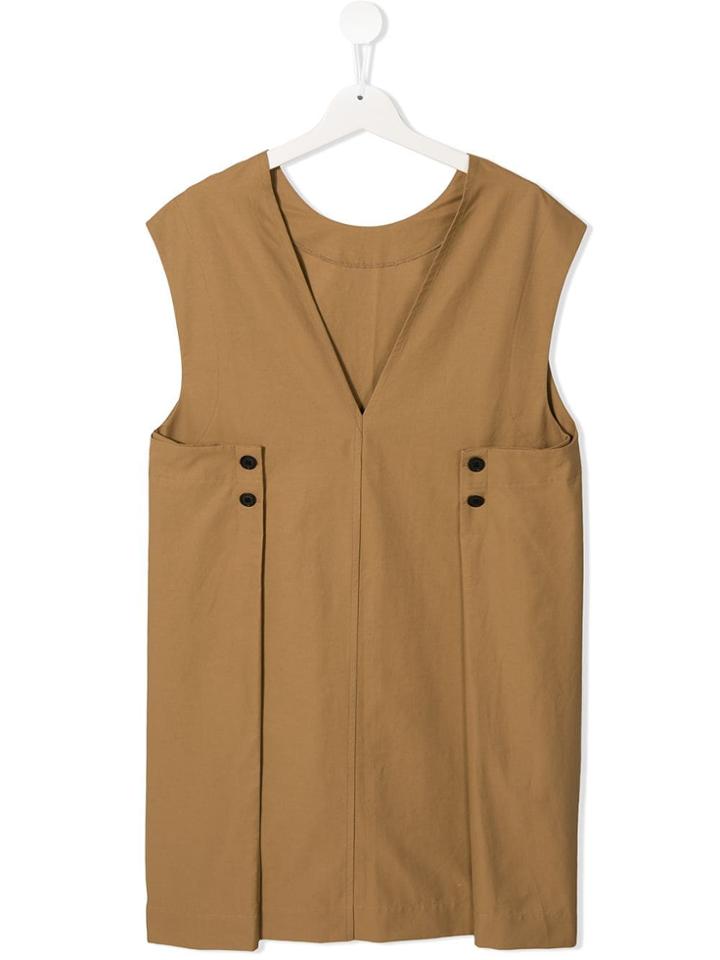 Fith Teen Vest Style Dress - Brown