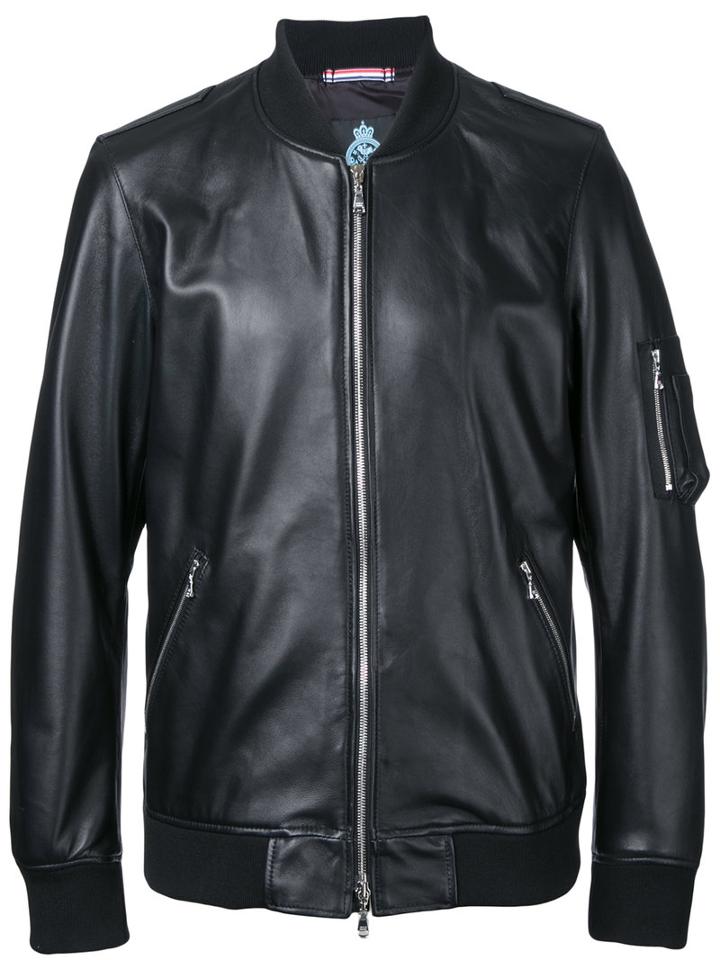 Guild Prime Zip Up Jacket, Men's, Size: 2, Black, Lamb Skin