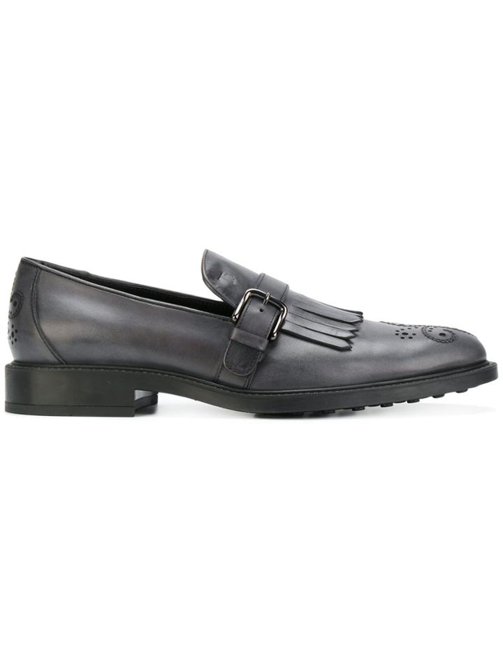 Tod's Brogue Detail Loafers - Grey