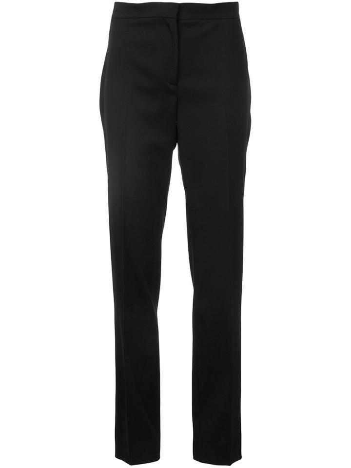 Carolina Herrera Straight Leg Trousers, Women's, Size: 16, Black, Virgin Wool