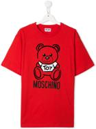 Moschino Kids Teddy Print T-shirt - Red