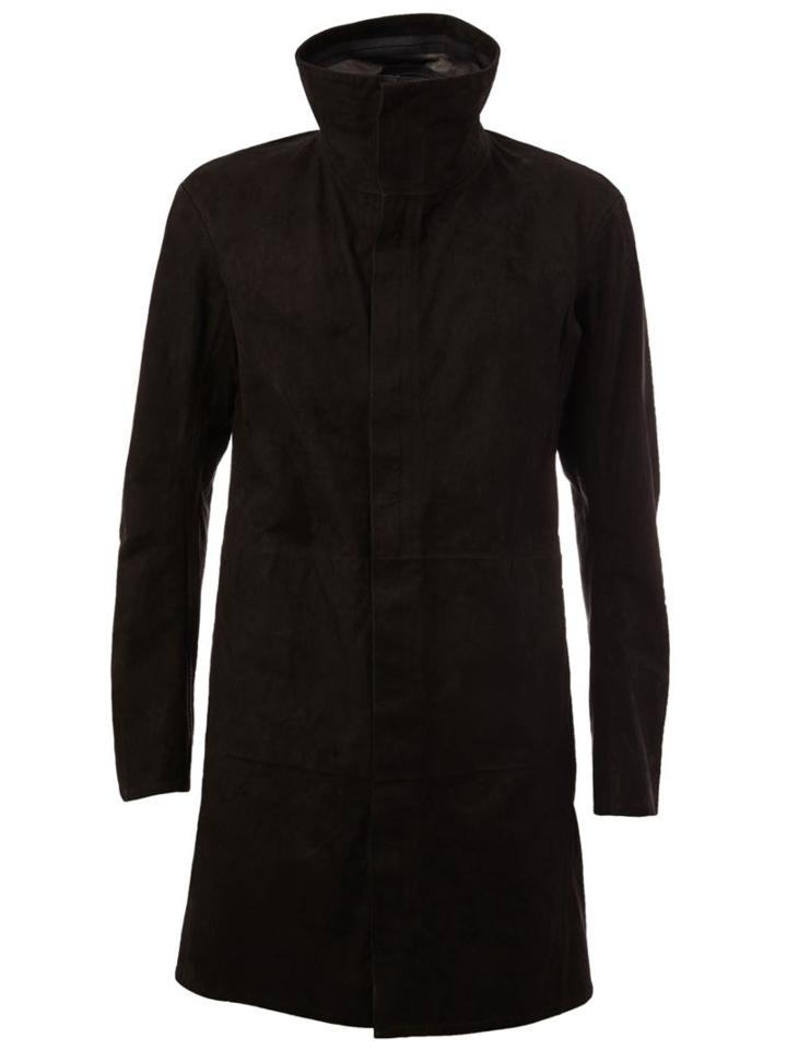 Isaac Sellam Experience 'impertinent' Coat, Men's, Size: Large, Black, Calf Leather/polyester/polyurethane