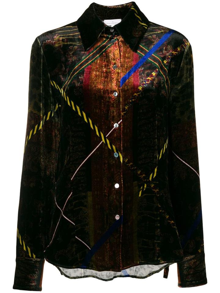 Pierre-louis Mascia Colour-block Fitted Shirt - Multicolour