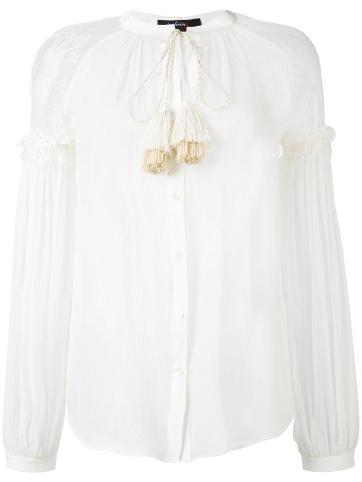 Wandering Sheer Blouse - White