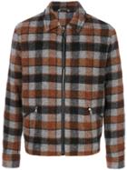 Lanvin Checked Jacket - Brown