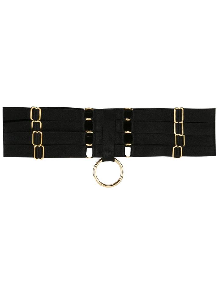 Bordelle Bondage Webbed Garters - Black