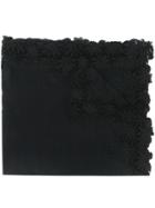 Faliero Sarti Ruffled Trim Scarf - Black