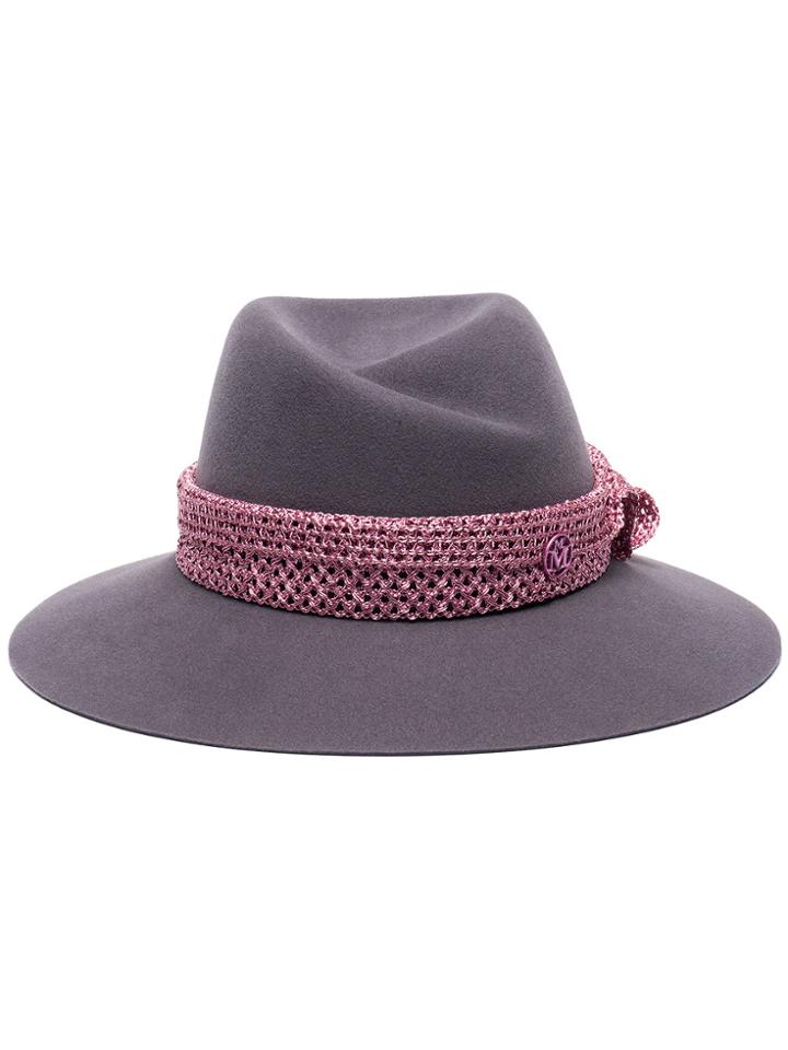 Maison Michel Grey Virginie Wool Felt Hat
