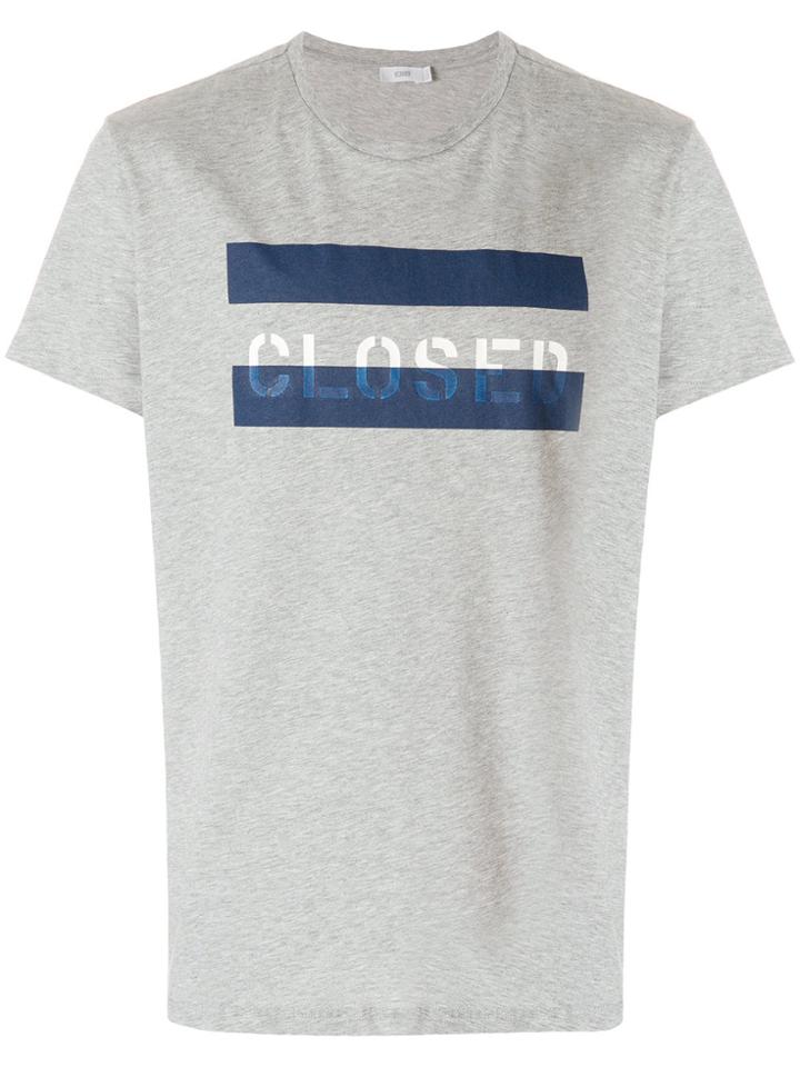 Closed Graphic Print T-shirt - Grey