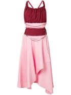 Jw Anderson Asymmetric Midi Dress - Pink