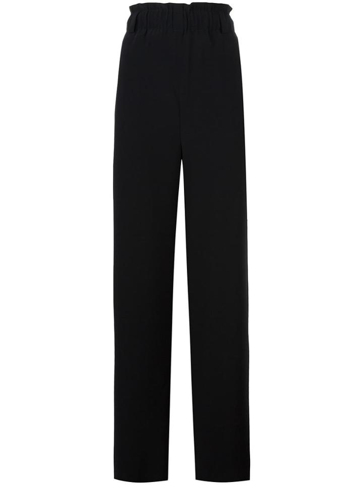 Lucio Vanotti High-rise Elasticated Waistband Trousers - Black