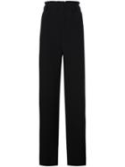 Lucio Vanotti High-rise Elasticated Waistband Trousers - Black