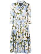 Samantha Sung Sharon Rose Printed Dress3 - Blue