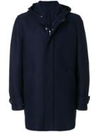 Harris Wharf London Concealed Front Coat - Blue