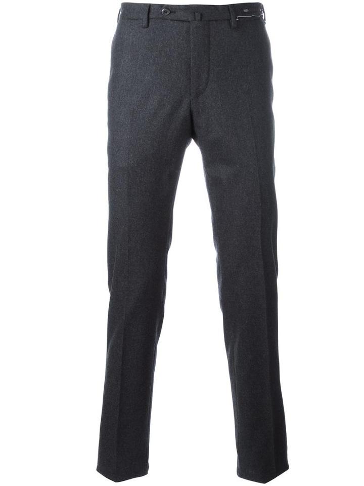 Pt01 Tapered Trousers, Men's, Size: 50, Grey, Virgin Wool/spandex/elastane