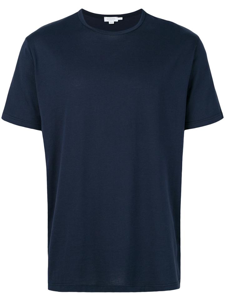 Sunspel Crew Neck T-shirt - Blue