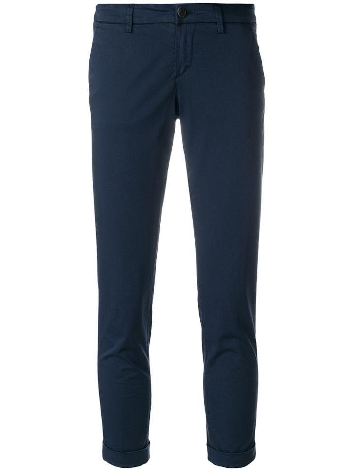 Fay Skinny Capri Trousers - Blue