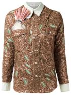 Isabela Capeto Sequin Embellished Shirt, Women's, Size: 42, Nude/neutrals, Cotton
