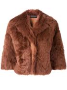 Luisa Cerano Short Lamb Fur Jacket - Brown