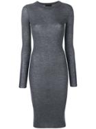 Cashmere In Love Tiera Fine Knit Dress - Grey