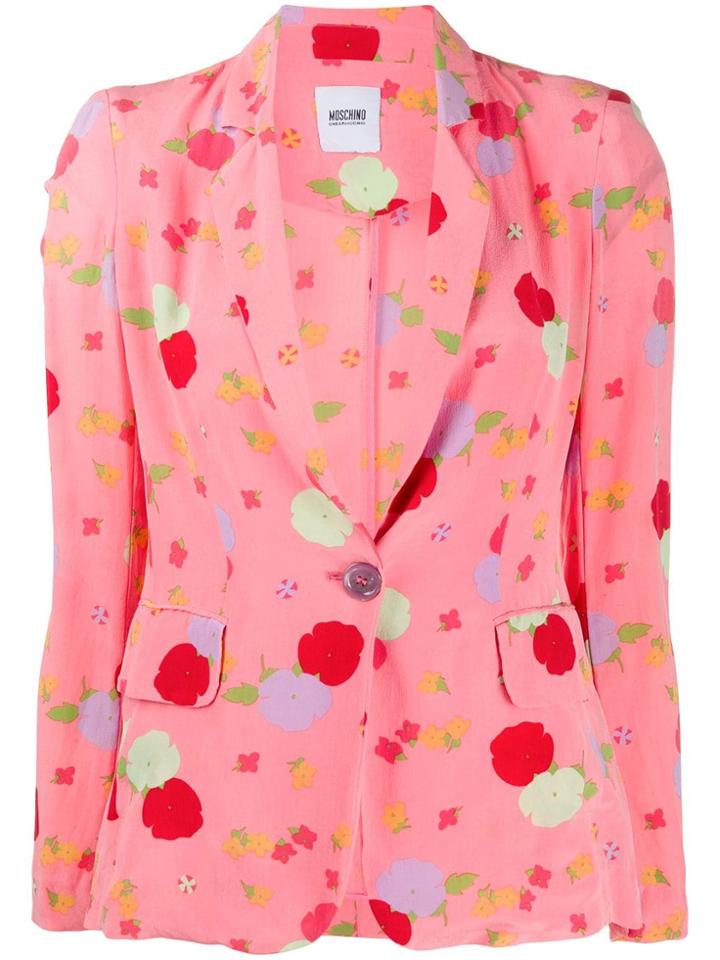 Moschino Vintage 2000 Floral Print Jacket - Pink