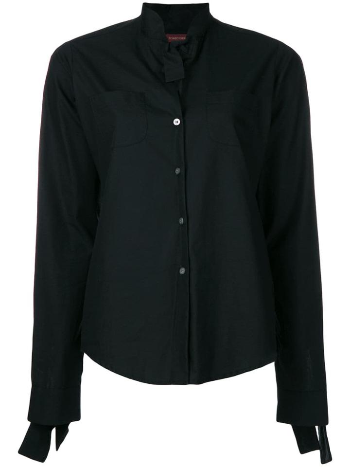 Romeo Gigli Pre-owned Tied Detailing Shirt - Black