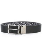 Fefè - Printed Stars Belt - Unisex - Leather - One Size, Blue, Leather