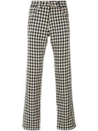 Wales Bonner Checked Regular Trousers - Black