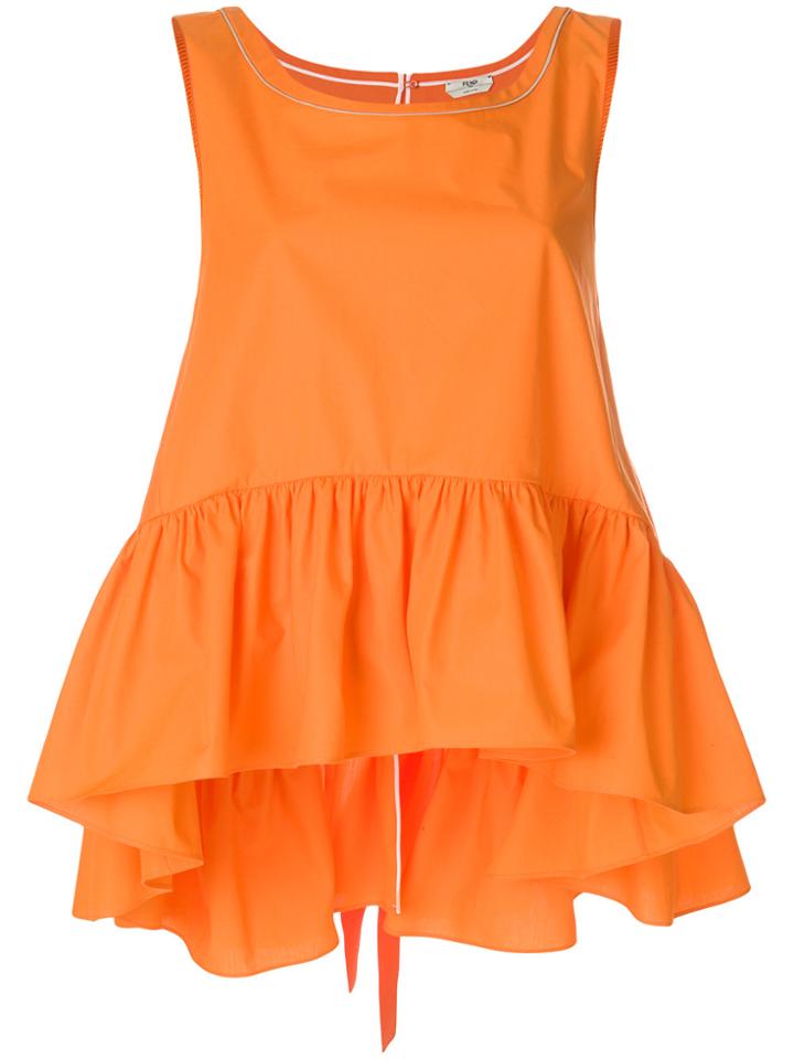 Fendi Flared Top - Yellow & Orange