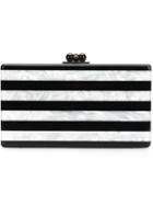 Edie Parker 'jean' Striped Clutch, Women's, White