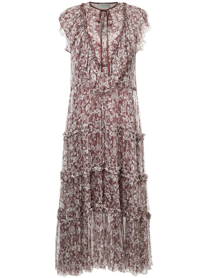 Lee Mathews Valerie Dress With Slip - Pink & Purple