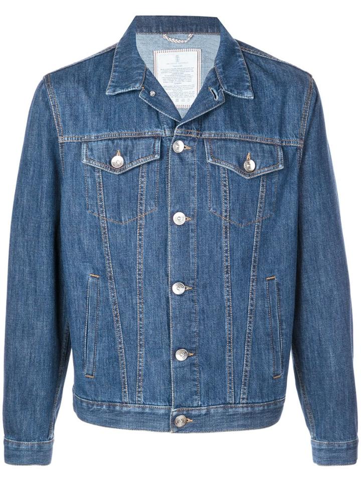 Brunello Cucinelli Classic Denim Jacket - Blue