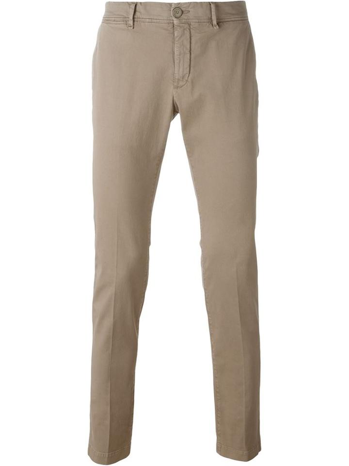 Moncler - Classic Chinos - Men - Cotton/spandex/elastane - 52, Nude/neutrals, Cotton/spandex/elastane