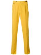 Pt01 Tailored Chino Style Trousers - Yellow