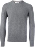 Brunello Cucinelli Crew Neck Jumper, Men's, Size: 48, Grey, Silk/cashmere/virgin Wool