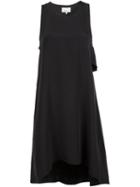 3.1 Phillip Lim Draped Back Crêpe De Chine Dress, Women's, Size: 0, Black, Silk