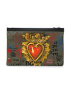 Dolce & Gabbana Printed Clutch - Green