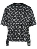 Ktz Monogram Print T-shirt - Black