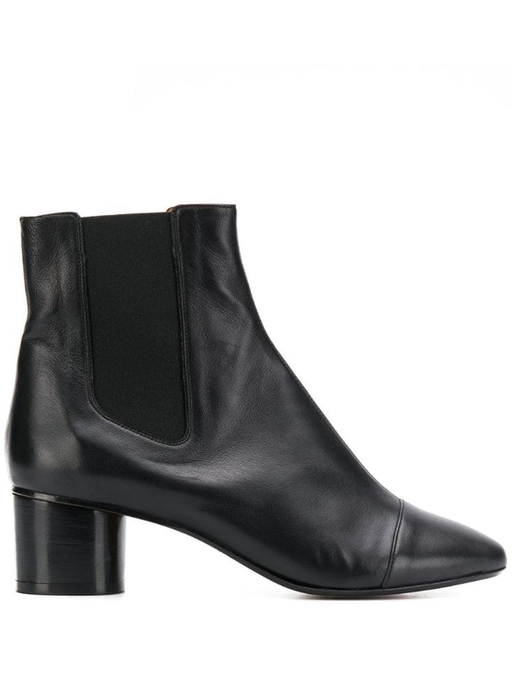 Isabel Marant Block Heel Ankle Boots - Black