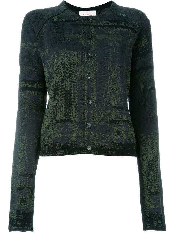 A.f.vandevorst 161 Touareg Cardigan, Women's, Size: 38, Green, Cotton/viscose/nylon