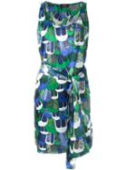 Dsquared2 Floral Print Dress, Women's, Size: 40, Blue, Silk