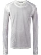 The Viridi-anne Longsleeved T-shirt, Men's, Size: 2, Grey, Cotton