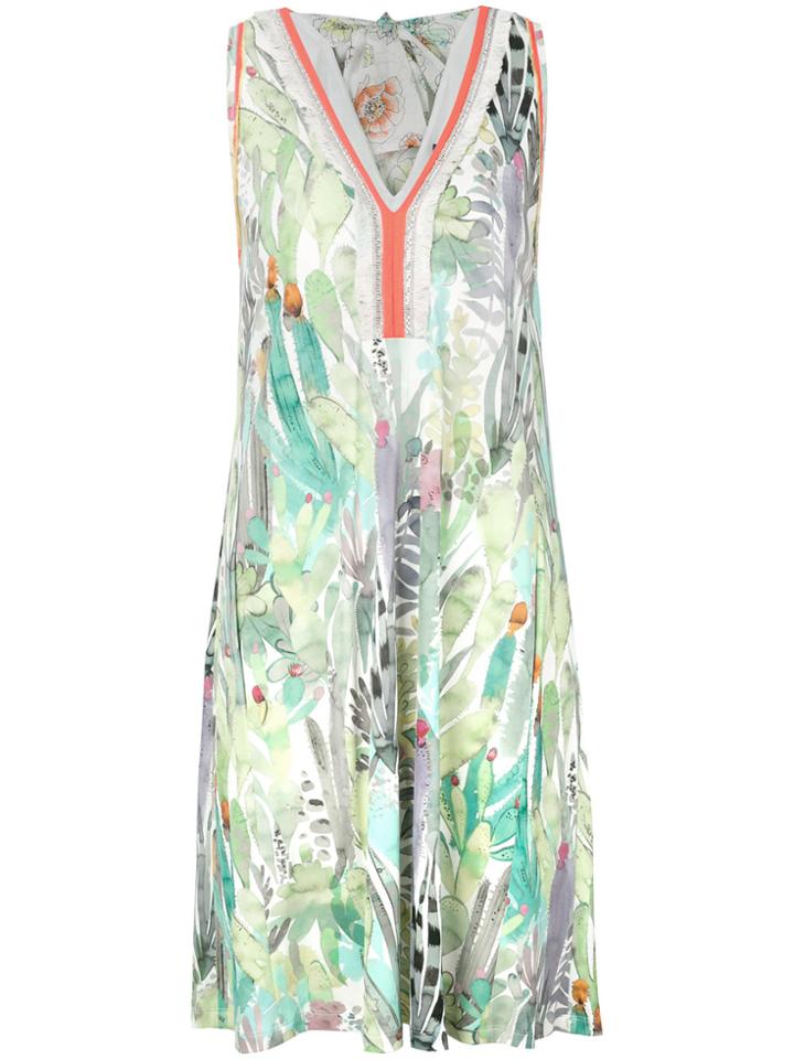 Marc Cain Watercolour-print Dress - White