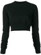 Rick Owens Drkshdw Cropped Jumper - Black