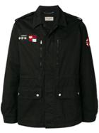 Saint Laurent Patch Detail Shirt Jacket - Black