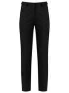 Reinaldo Lourenço Tapered Trousers, Women's, Size: 42, Black, Acetate