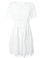 Carven Broderie Anglaise Skater Dress