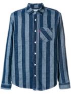 Kenzo Striped Denim Shirt - Blue