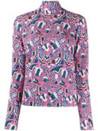 La Doublej Turtleneck Long Sleeve Top - Pink