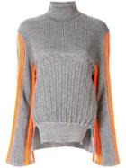 Mame Kurogouchi Contrast Side Panel Jumper - Grey